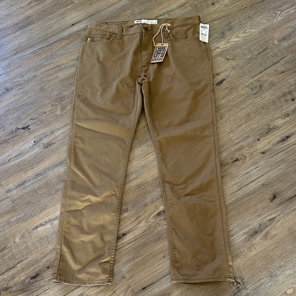 NWT Men's Vans Brown Straight-Leg Pants